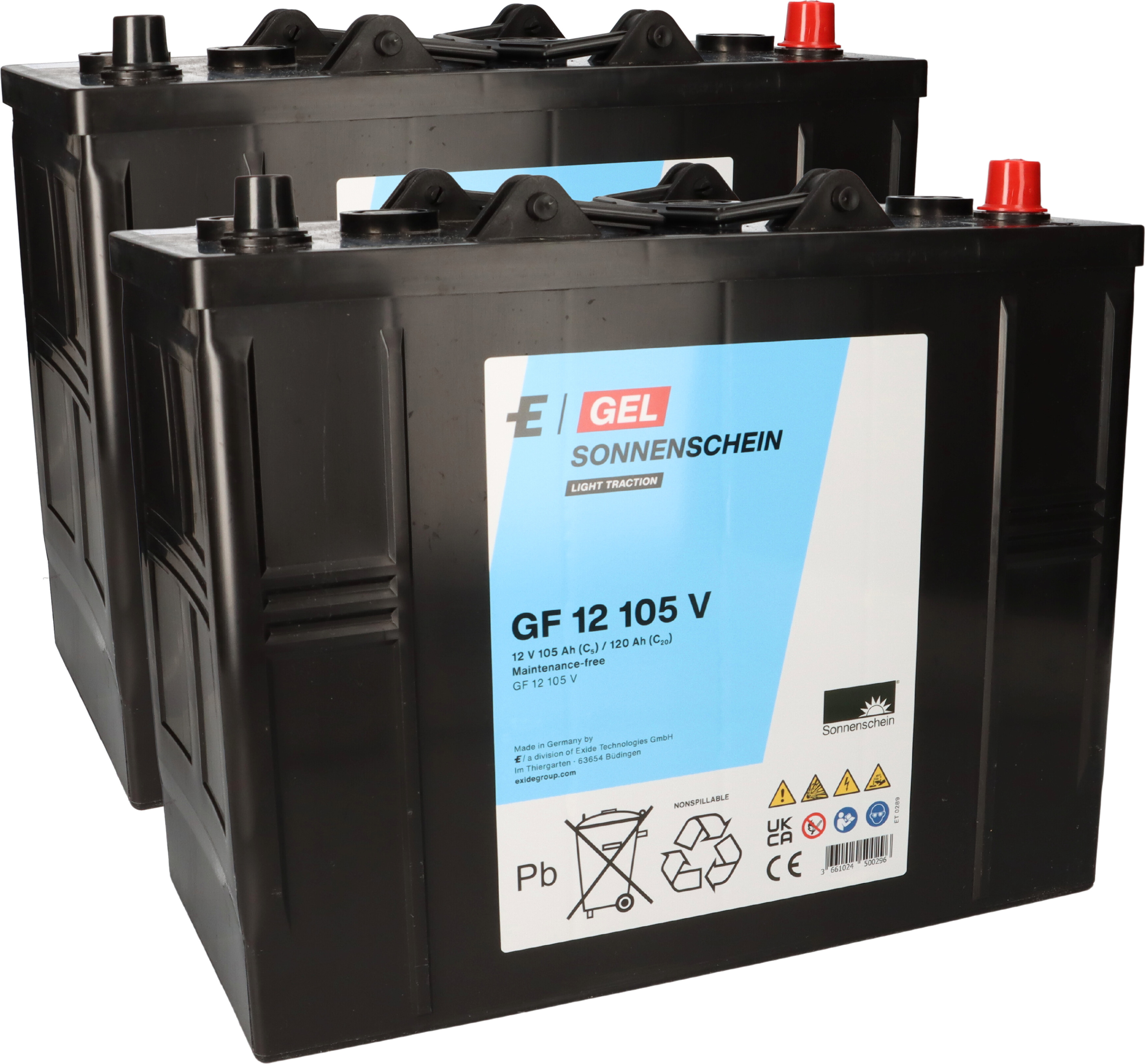 Exide Ersatzakku für RA 605 IBCT - Reinigungsmaschine Akku - Batterie Reinigungsmaschine 1696