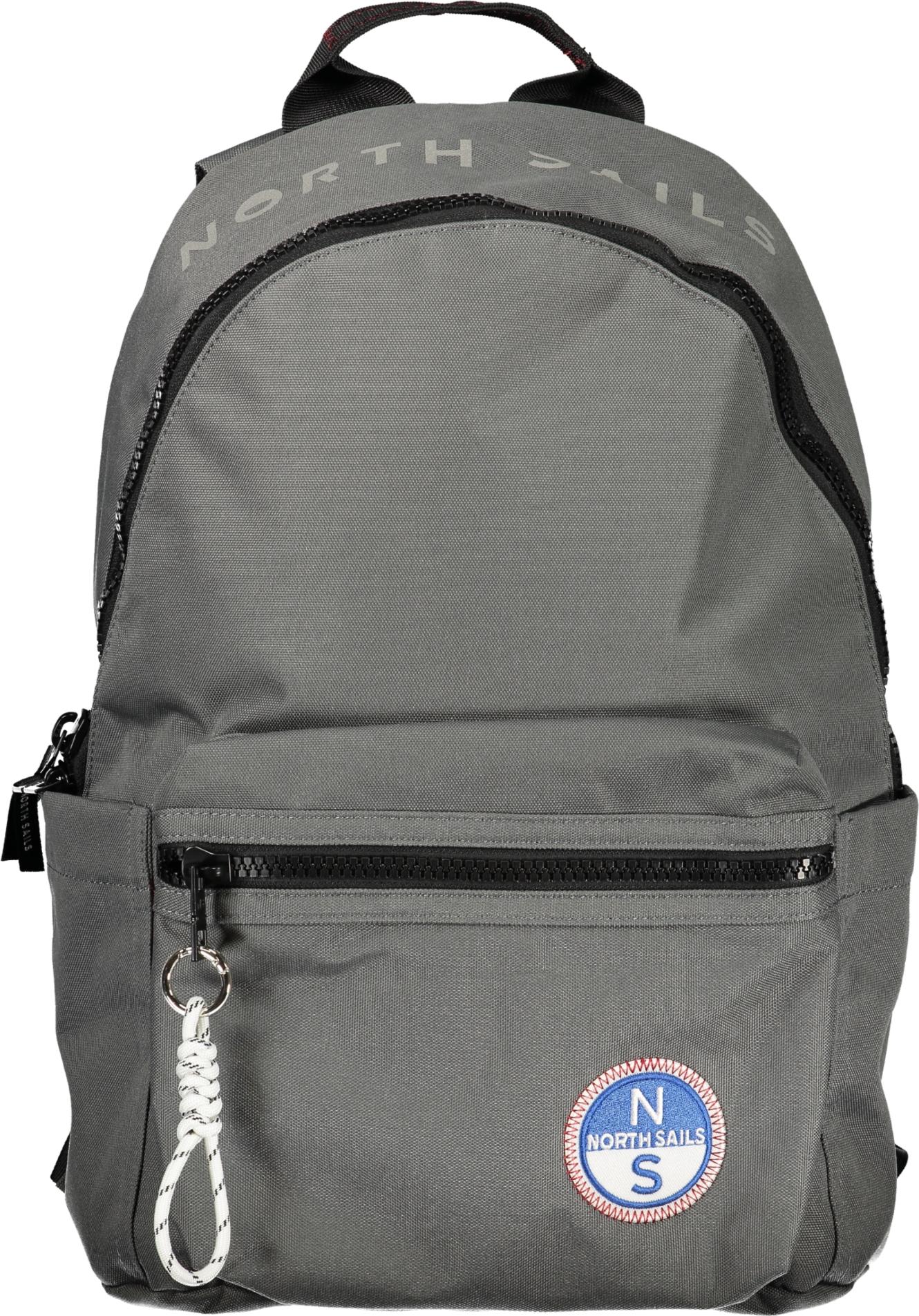North Sails Moderner Grauer Herren-Rucksack mit Laptopfach und Kontrastdetails 631042000_GR0952