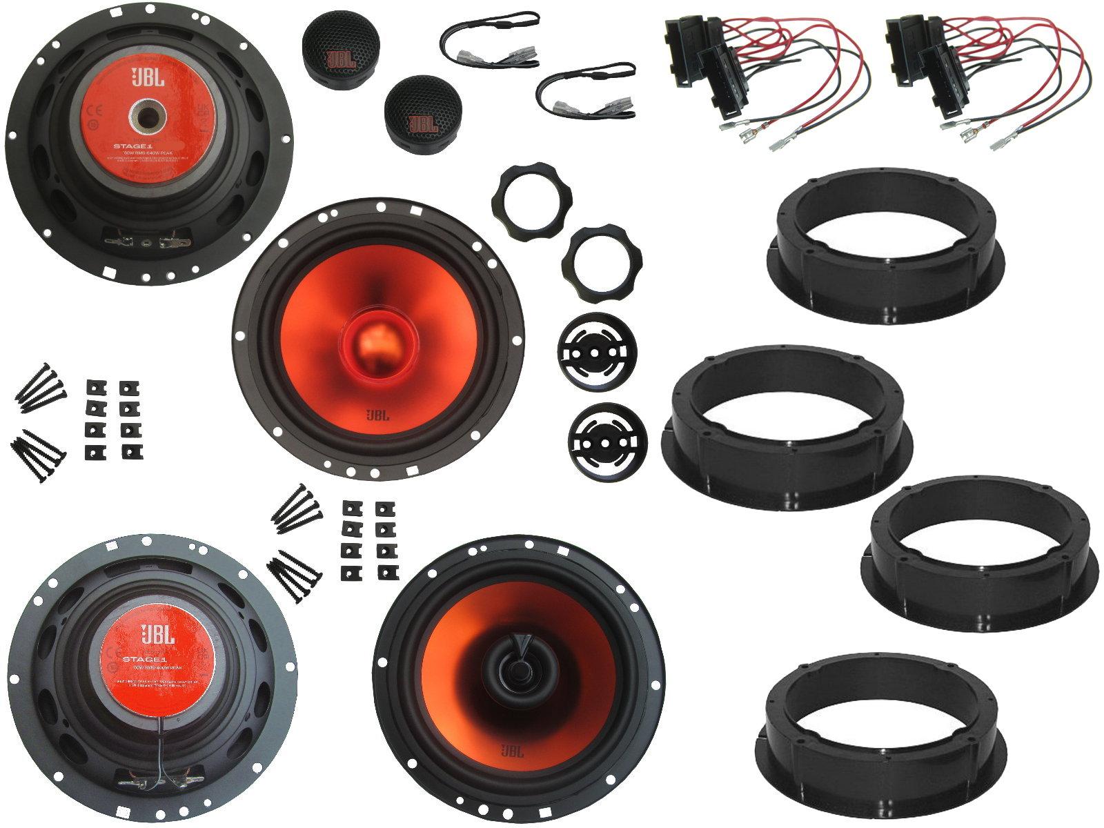 DSX JBL Lautsprecher Set für Skoda Octavia III Bj 13-20 Tür vorne hinten 1040 Watt jbloctaviaIIIvohi62c65f