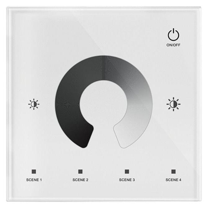 Silamp Einfarbiger LED-Dimmer, 12–48 V DC, max. 10 A – Weiß VAR-T1-WHITE