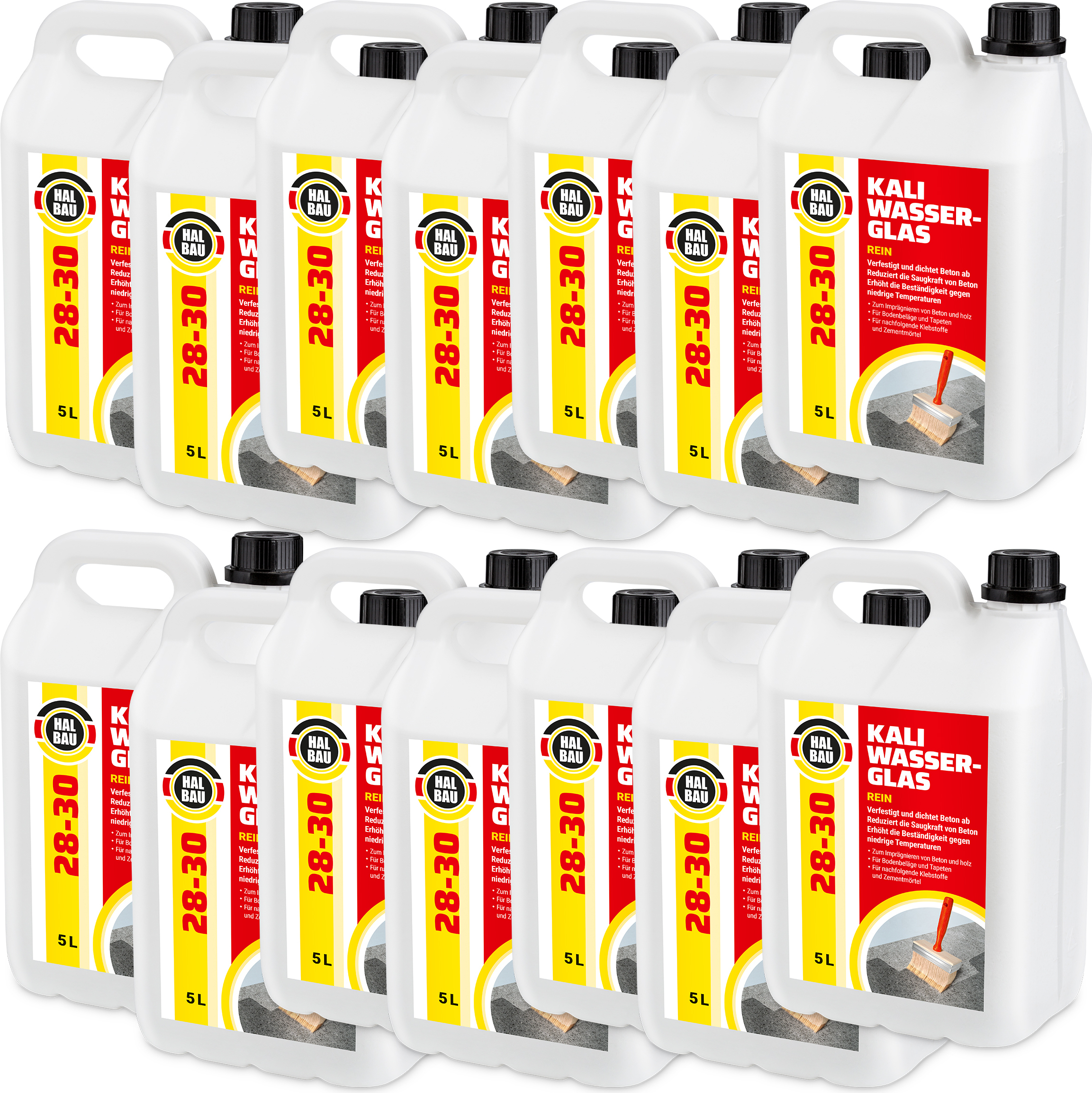Hangato GmbH Kaliwasserglas HB28-30 Grundierung Konservierung Betonimprägnierung Holzschutz 70L HB28-30_70L