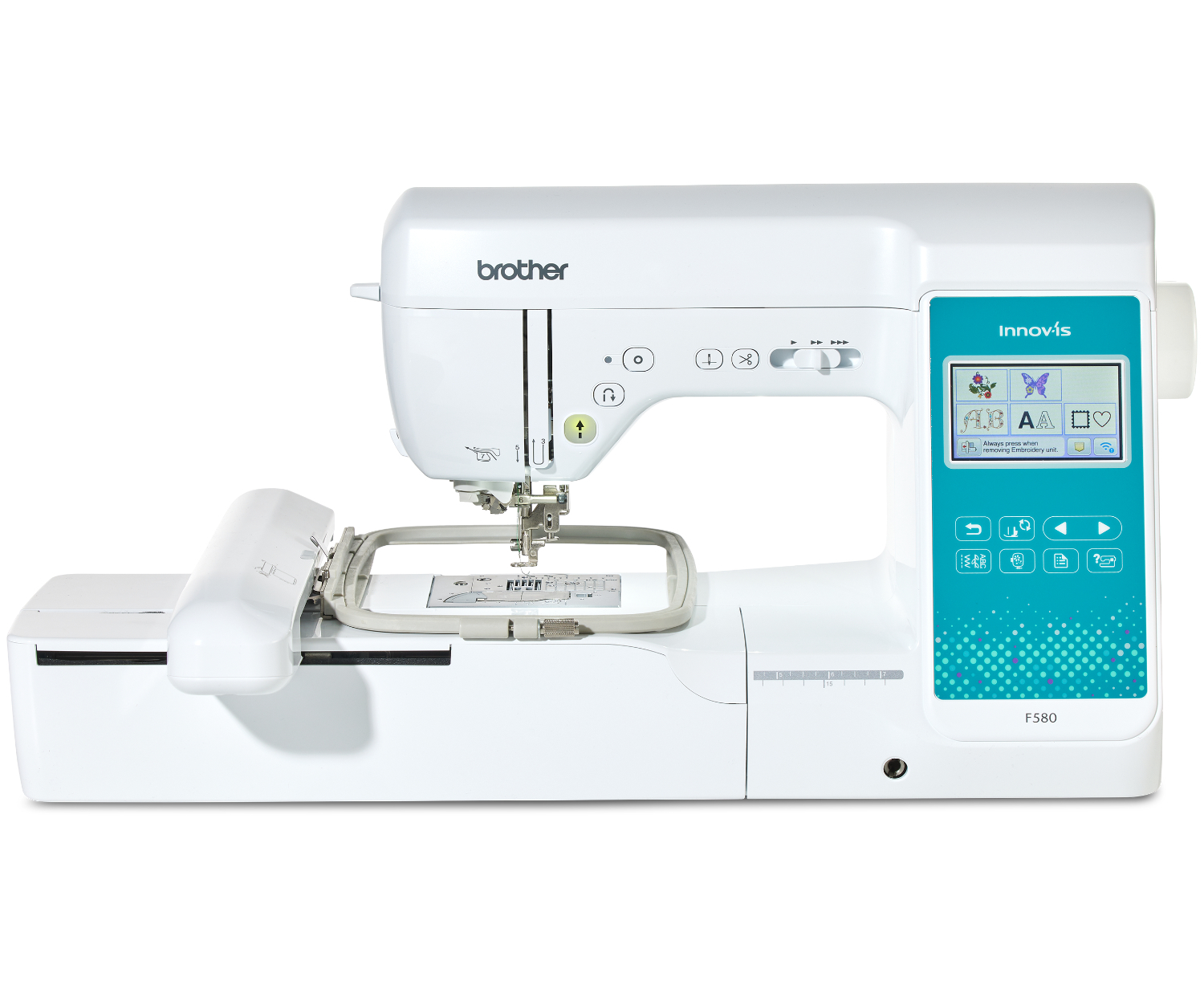 Die Brother F580 Näh- und Stickmaschine in XL-Größe