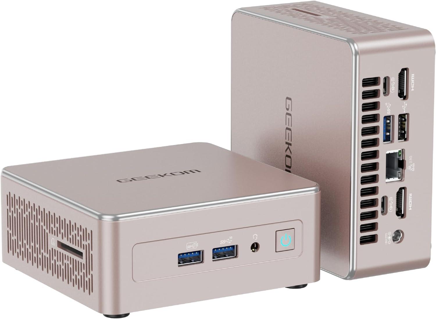 Mini PC GEEKOM A5 s procesorom AMD Ryzen 5 7430U | 2,5 Gb/s LAN | Mini PC Intel NUC s Windows 11 Pro | 16 GB DDR4 + 512 GB SSD |
