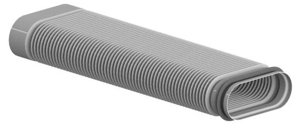 Zehnder Flexelement CK 300, flexibler Bogen für 45° Umlenkung, 496x70 mm 990328821