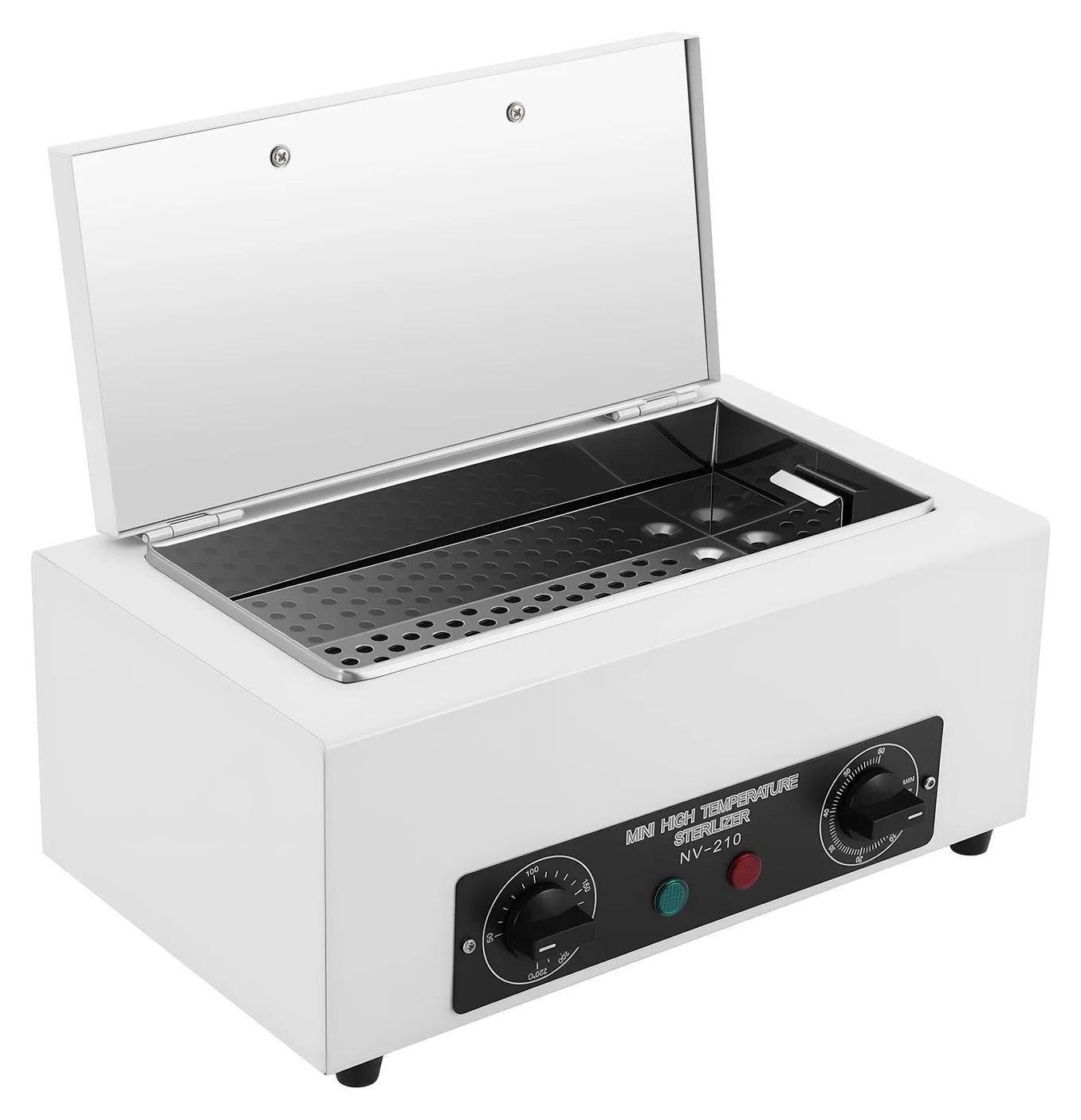 StarTech Sterilisator für Nagelwerkzeuge - Trockensterilisator - 300 W - 2 l - 50-220°C - Timer 0-60 Min - EU-Stecker 220 V - Weiß