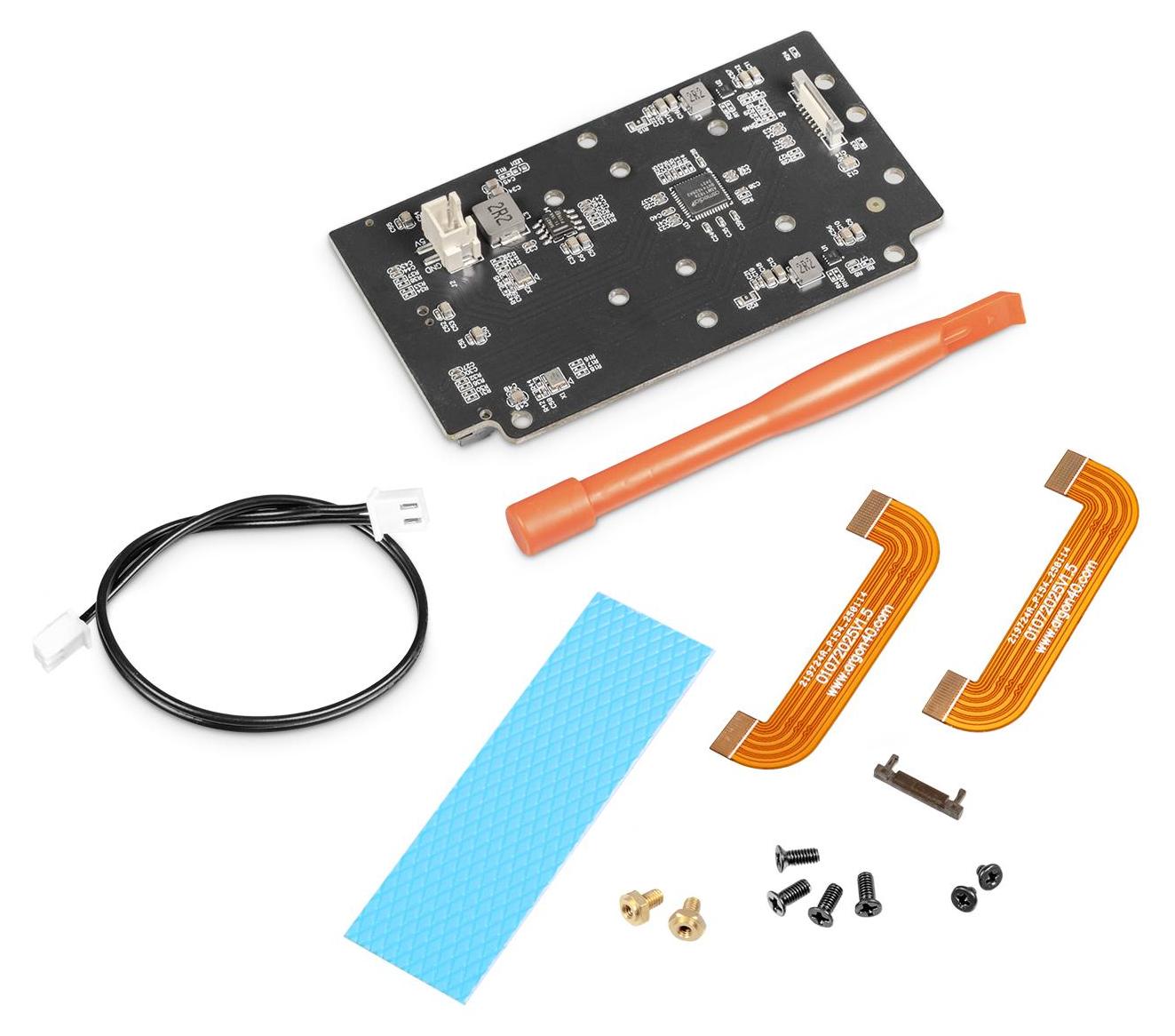 Argon40 Argon ONE V5 Dual M2 NVMe Expansion Board, 2x M-Key Slots bis 2280, PCIe Gen 2, für Raspberry Pi 5 AR-V5-NVME-DUO-BOARD