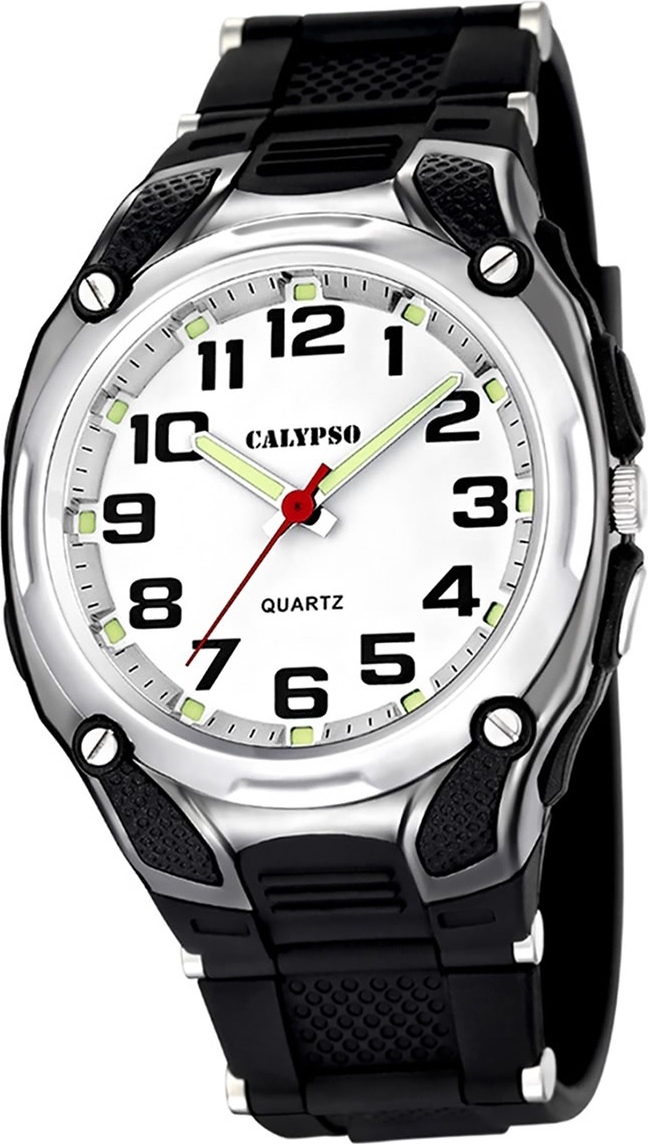 Calypso Plastic PUR Pánske hodinky K5560/4 Náramkové hodinky Black Analogico D2UK5560/4