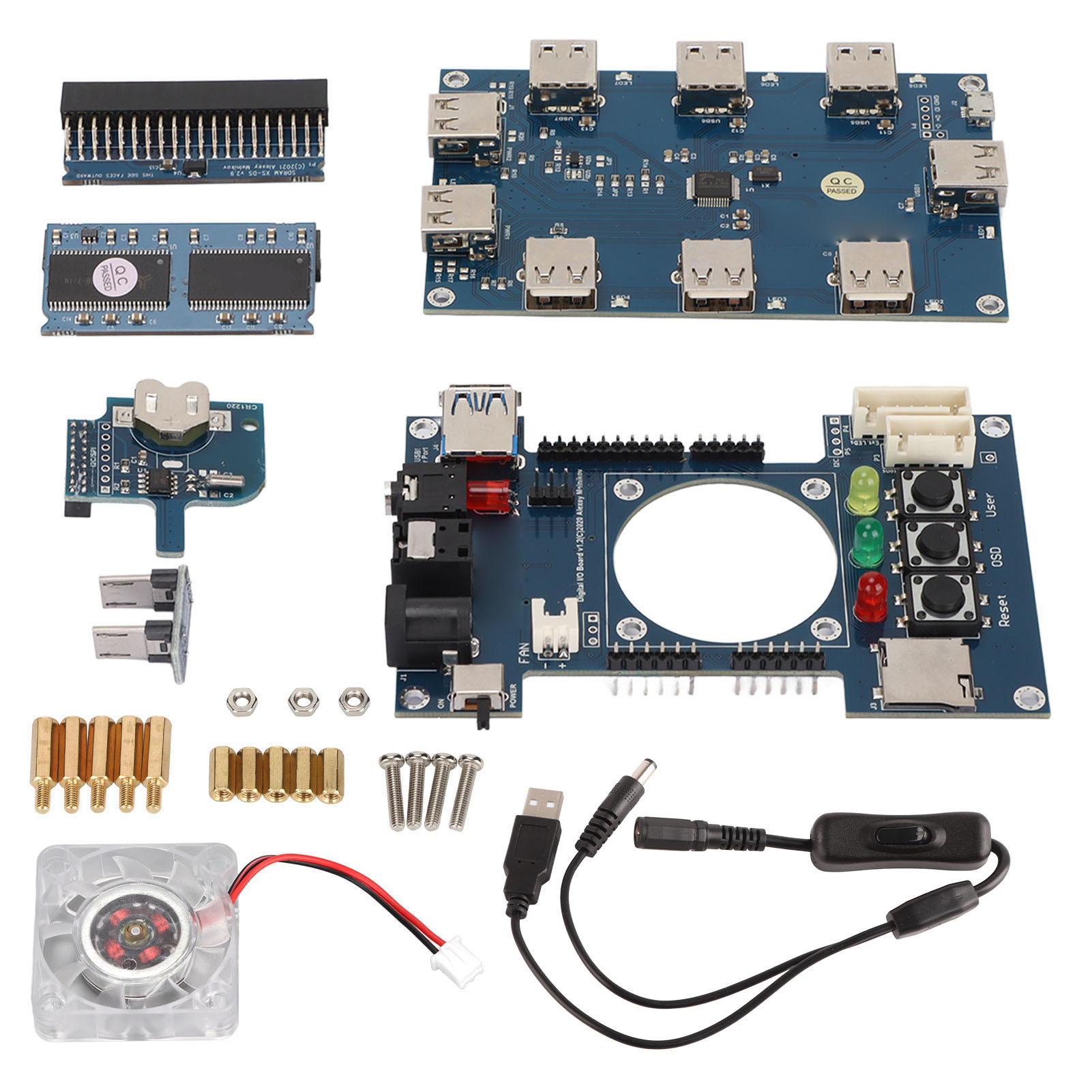 Súprava digitálnych IO dosiek pre DE10 FPGA,Pre základnú dosku DE10 Nano,IO doska pre MisterFPGA Core Control,Digitálna IO doska pre MisterFPGA,USB Hub IO doska pre MisterFPGA,Digitálna IO doska