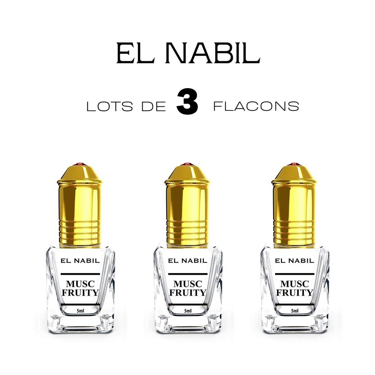 Musc Fruity 3x5 ml parfumový extrakt bez alkoholu-El Nabil