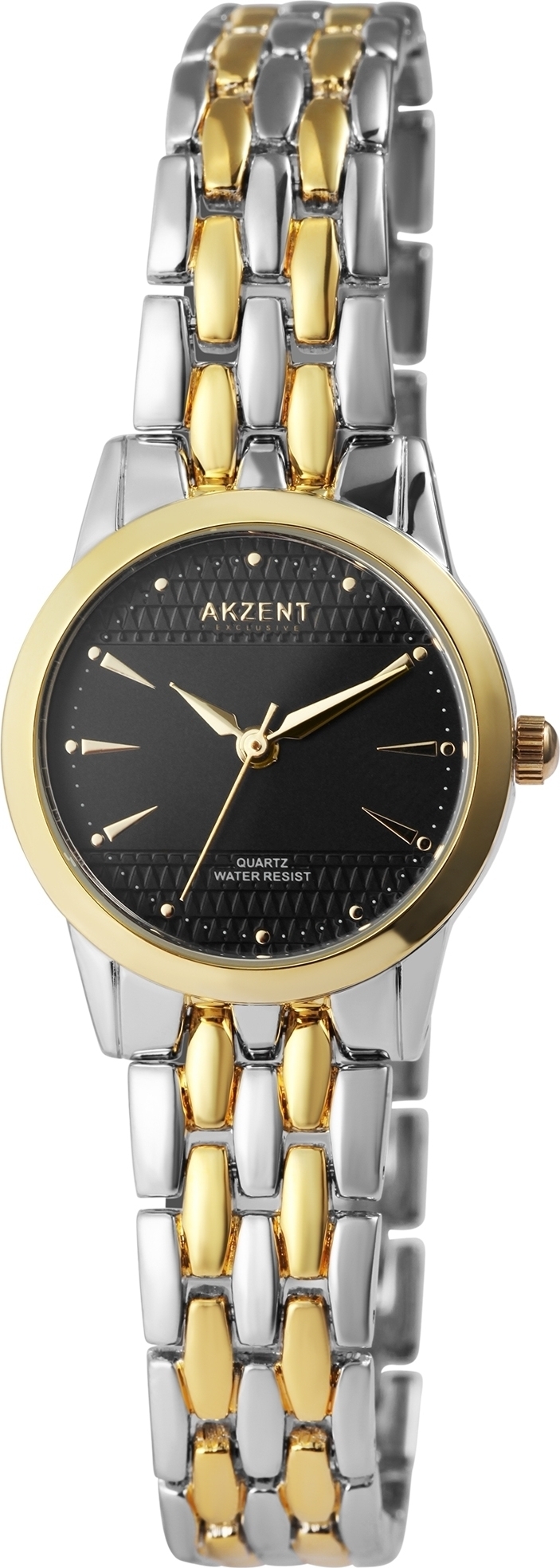 Akzent Exclusive Damenarmbanduhr mit Metallarmband