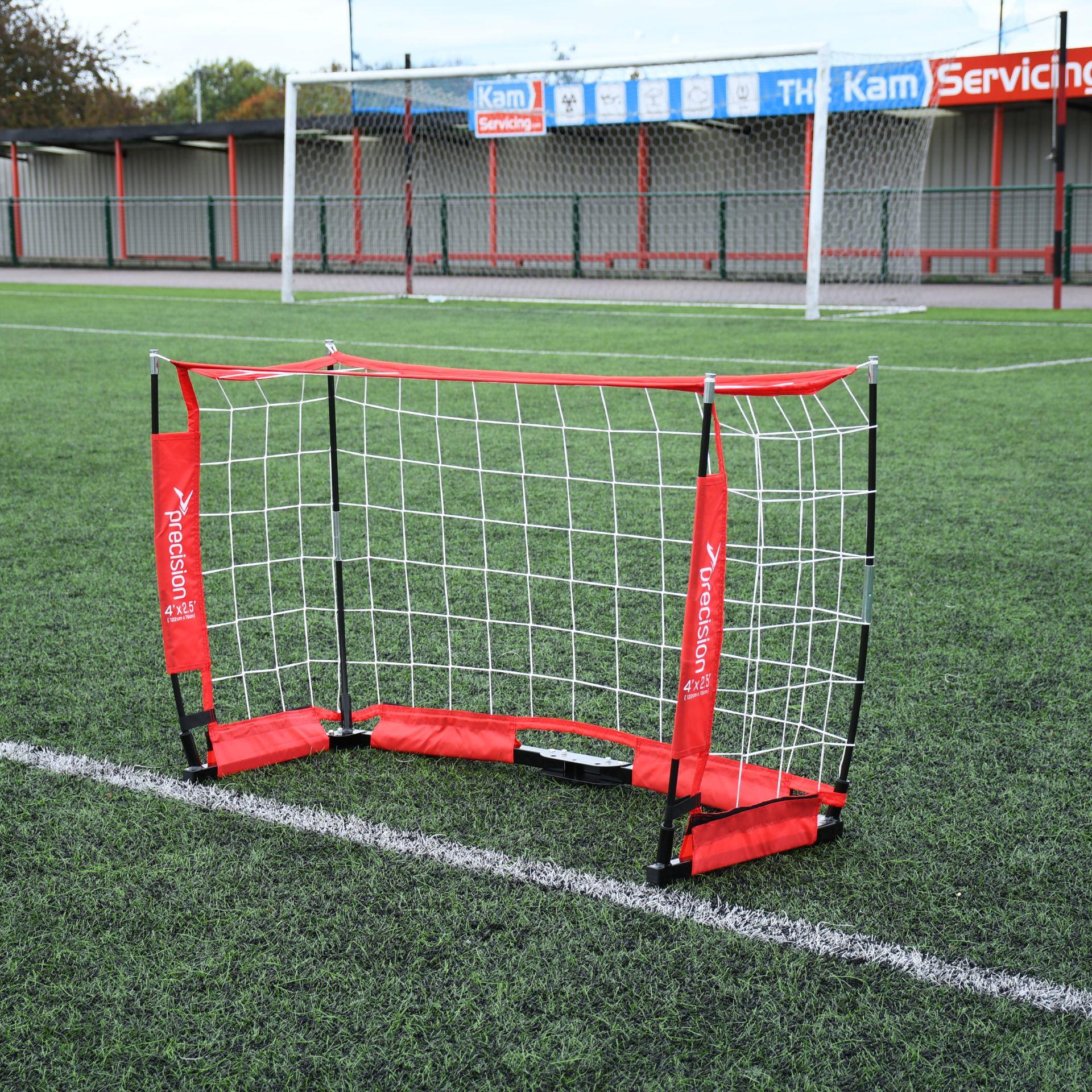 Precision Fußballtor Flexi Net 4x2,5 ft tragbares Trainingsziel