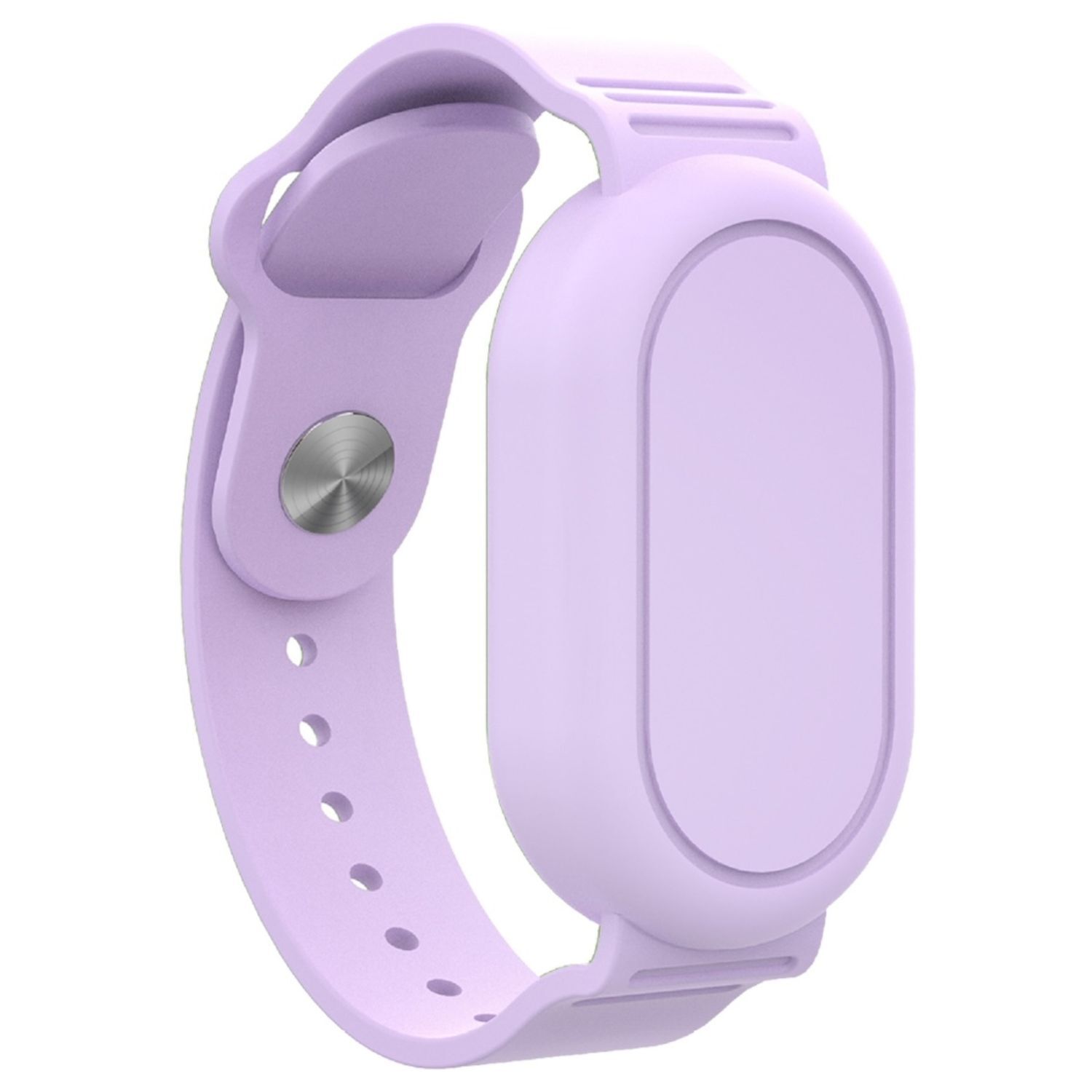 Pre Samsung Galaxy SmartTag 2 Vodotesné silikónové ochranné puzdro na zápästie Purple