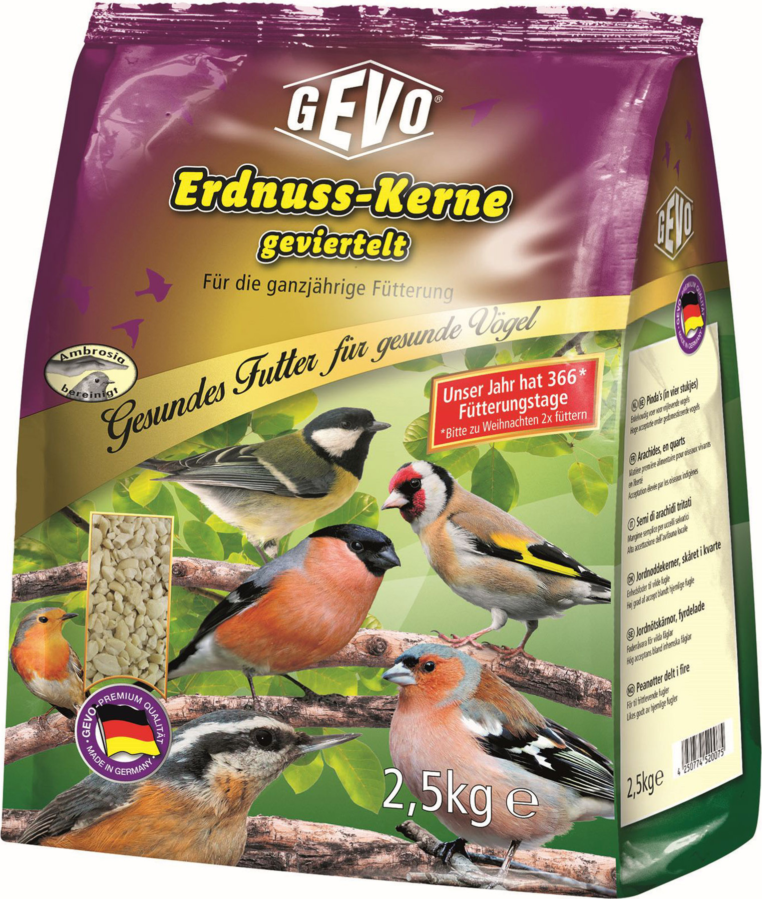GEVO® Erdnusskerne geviertelt 2,5 kg 910113