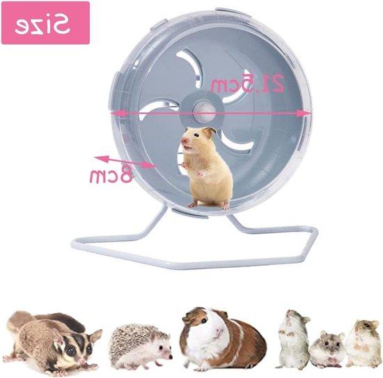 OEM Hamsterrad für Chinchillas, Ratten, Hamsterviehler, 21,5 cm, blau-grau 2026