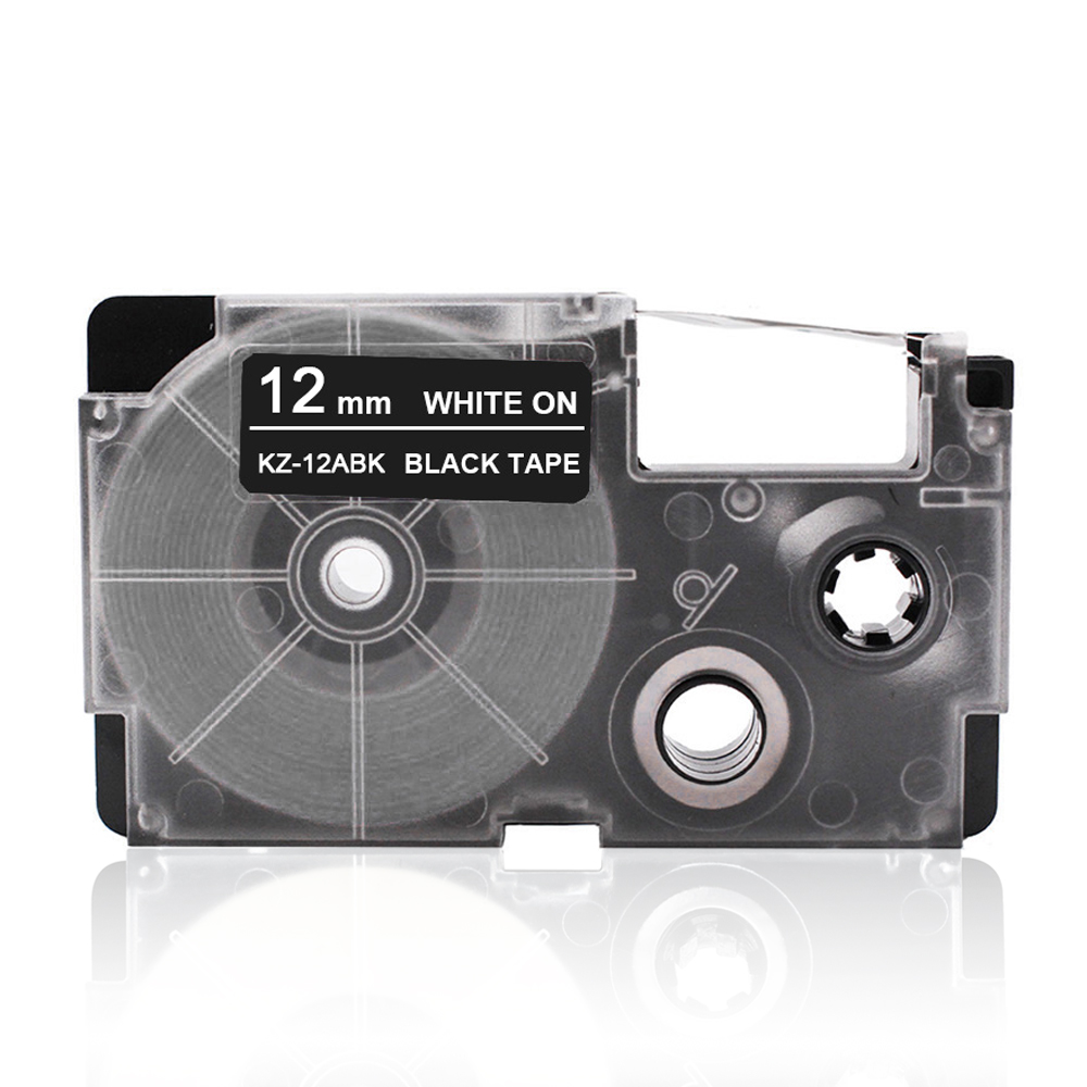 Label Tape 24mm SCHWARZ-SILBER für CASIO KL-200E 