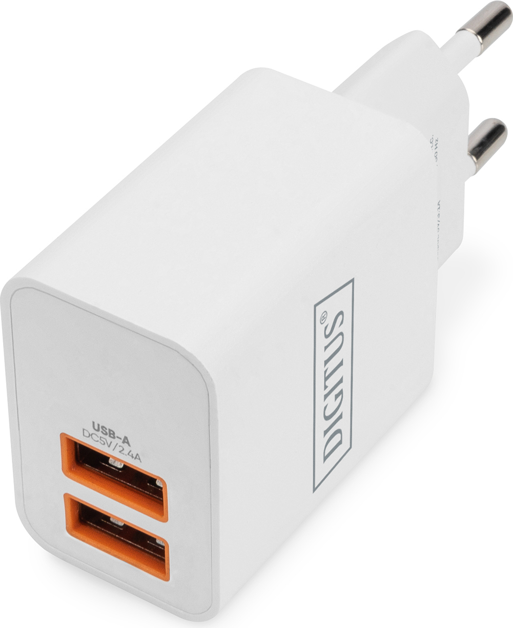 Nabíjačka DIGITUS USB 2x USB-A, 15,5 W