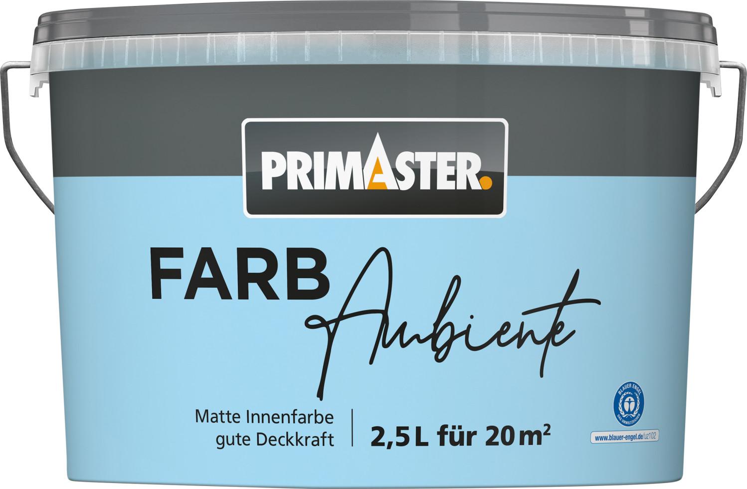 Primaster Farbambiente Wandfarbe matt himmelblau 2,5 L