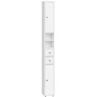 Famanu Badschrank Raumsparend - Weiß - 20 x 20 x 180 cm SHSHOP