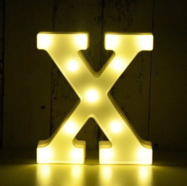 Kopper-24 LED Leuchtbuchstabe 3D, 22 cm Buchstabe X 2637