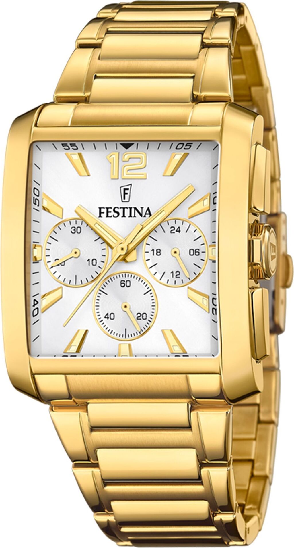 Festina F20638/1 Chronograf hodinky pánske hodinky z nerezovej ocele chrono zlato