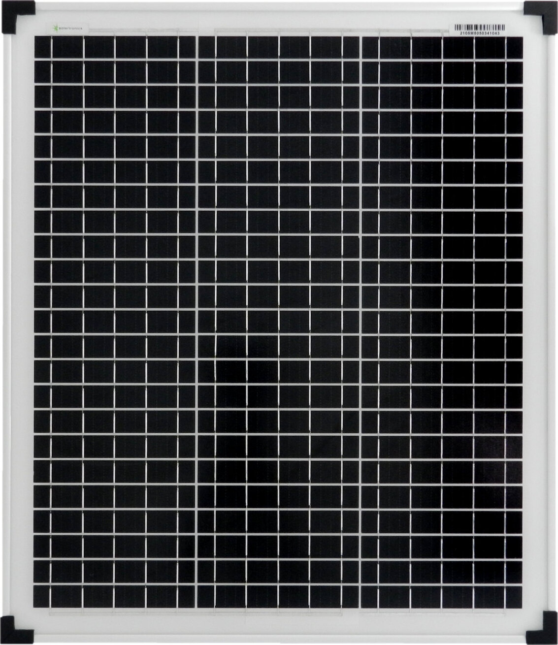 solartronics Solarmodul 36V Mono Solarpanel PV Wattzahl: 50 Watt