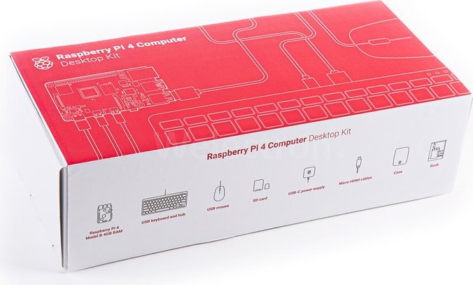 Raspberry Pi 4 Computer Modell B, 8 GB + Desktop Kit