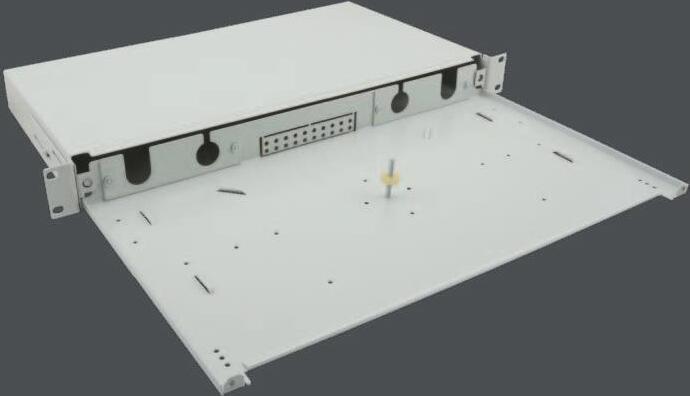 helos LWL 19" Breakoutbox fr 6/12/24-Fach LC Blende unbestckt, grau 257706