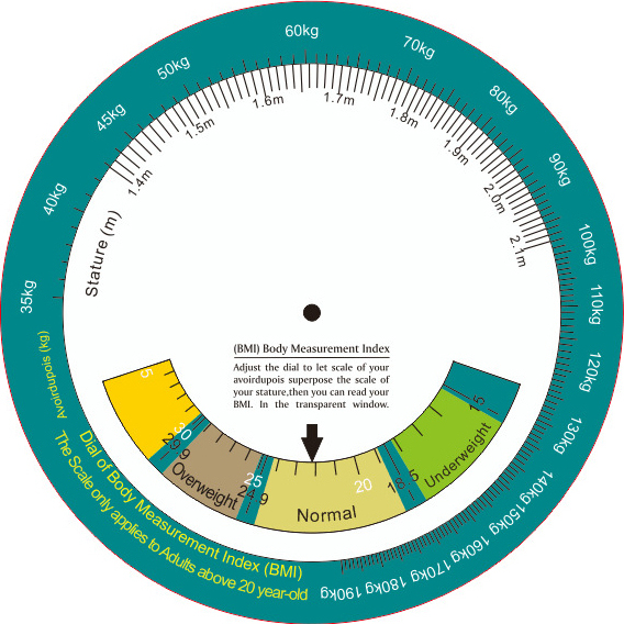 INF BMI Body Mass Index Gesundheitsrechner Raddiagramm 365525