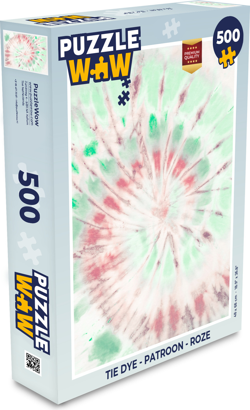 MuchoWow® Puzzle 500 Teile Krawattenfärbung - Muster - Rosa - Denken - Spiel - Toy 137|339249144