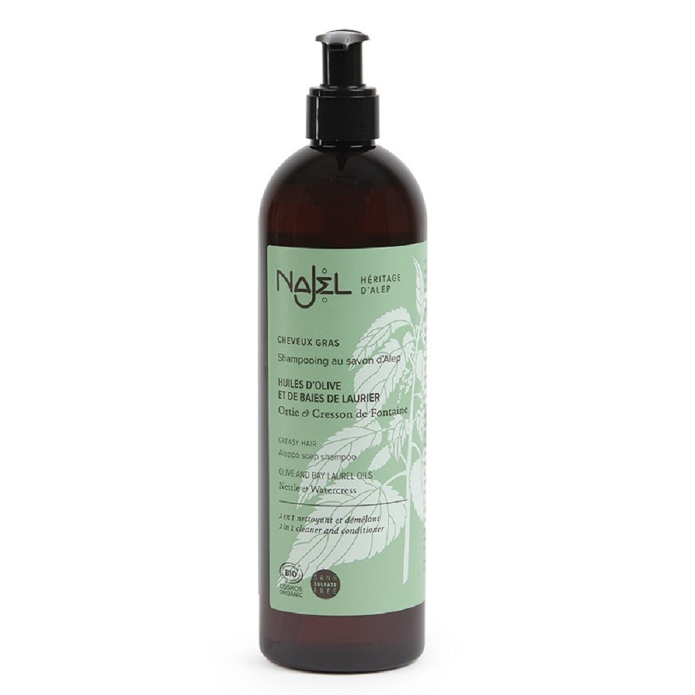 Najel - Aleppo Najel Aleppo Shampoo 2in1 für fettiges Haar Bio – 500 ml 930030