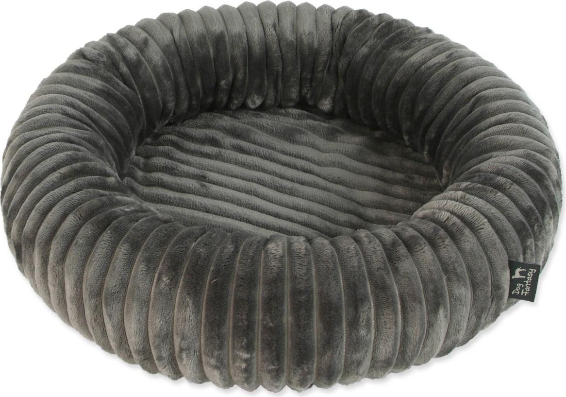 DOG FANTASY Hund Fantasy Stripe rund grau 50cm