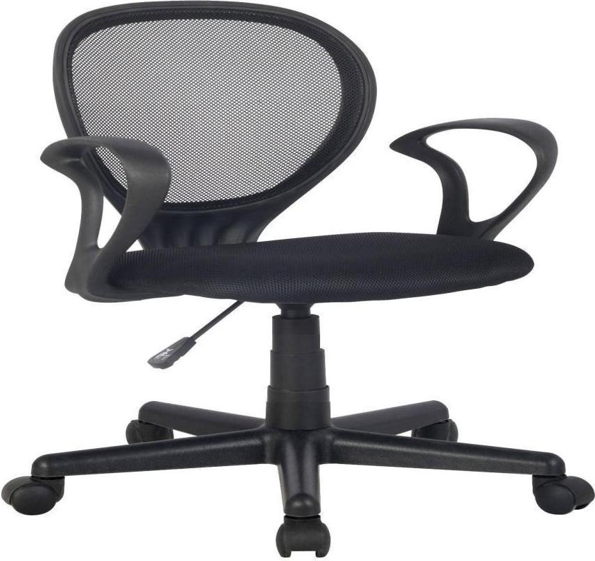 SixBros. Bürostuhl Schreibtischstuhl Schwarz H-2408F/2058