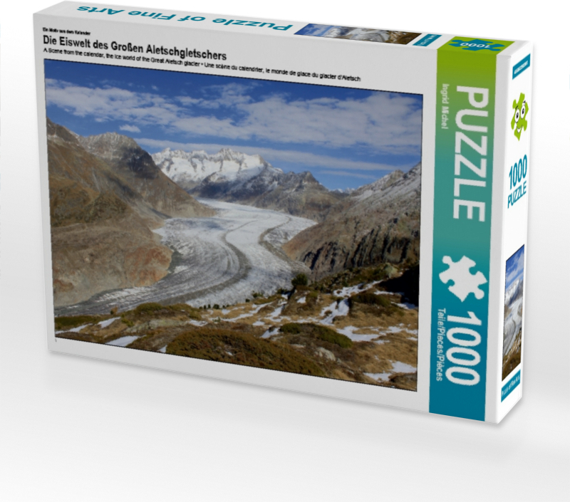 Calvendo Ein Motiv aus dem Kalender Die Eiswelt des Großen Aletschgletschers 1000 Teile Puzzle quer 640x480mm, Michel Ingrid; 7374833
