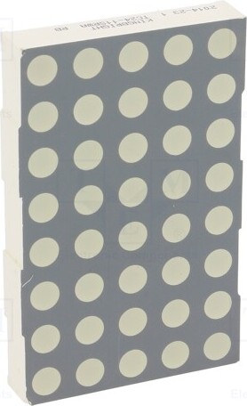 TNE 1x Display: LED 8÷26mcd 5x8 Kathode Matrize rot 60,8x38mm TC24-11SRWA LED Matrix- _1GH_TC24-11SRWA