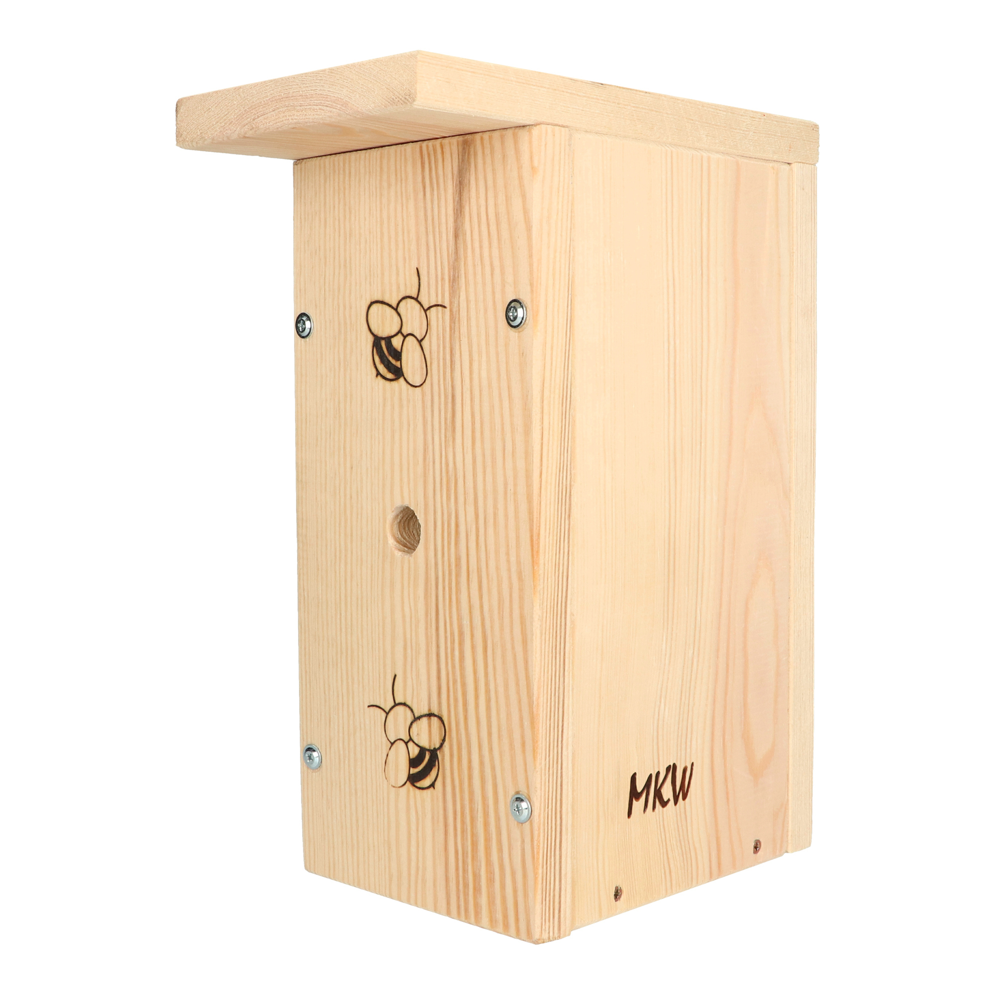 Bildungsstand für ein Hummeln DIY MKW - Stabiler für Hummeln - aus Nadelholz - Wetterfest - Nicht imprägniert mkw-218