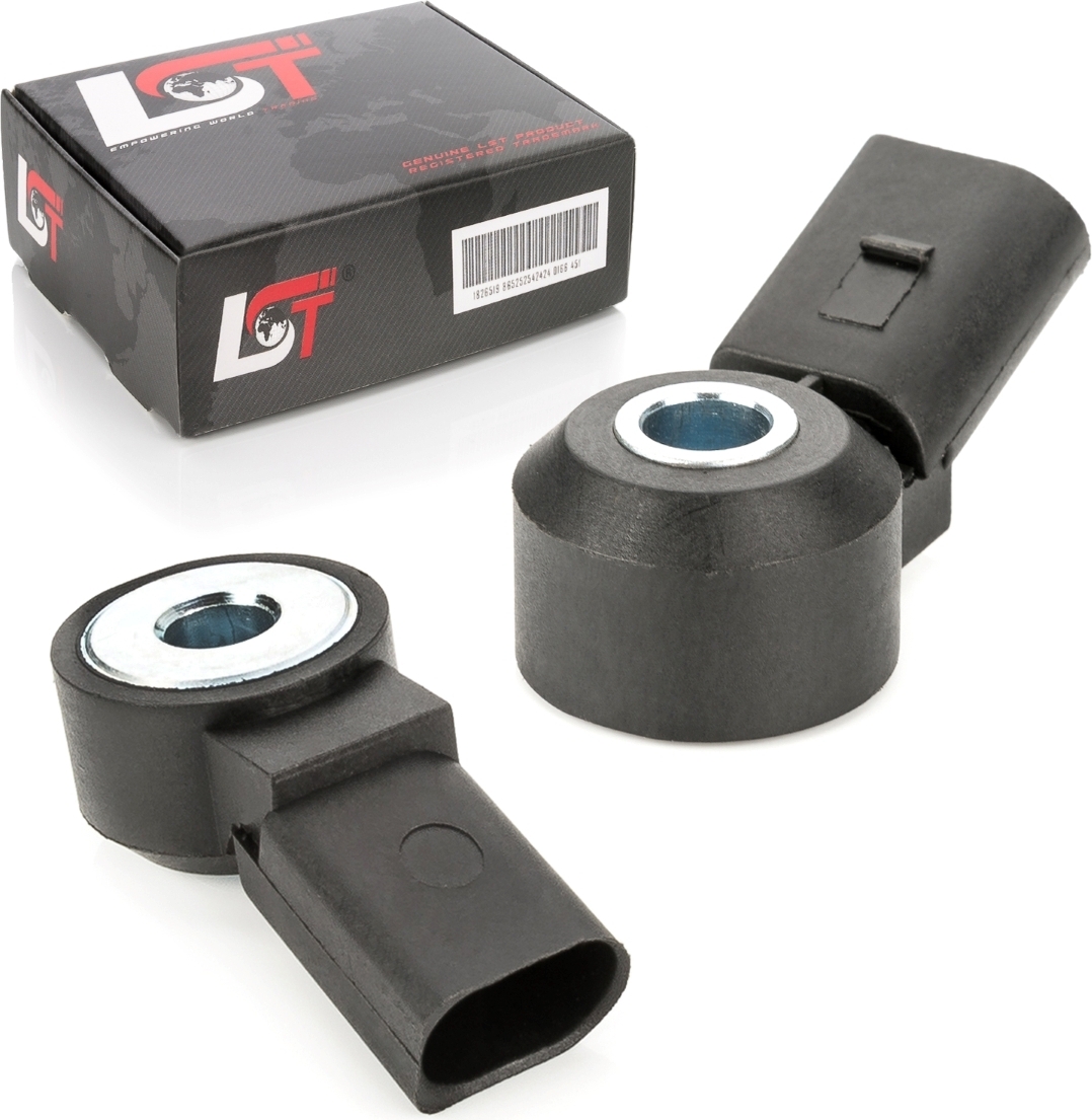 LST 2x Klopfsensor Schallsensor Detonationssensor 2-Pin 030 905 377 C Sensor für VW LP-1674-SN-001 x2
