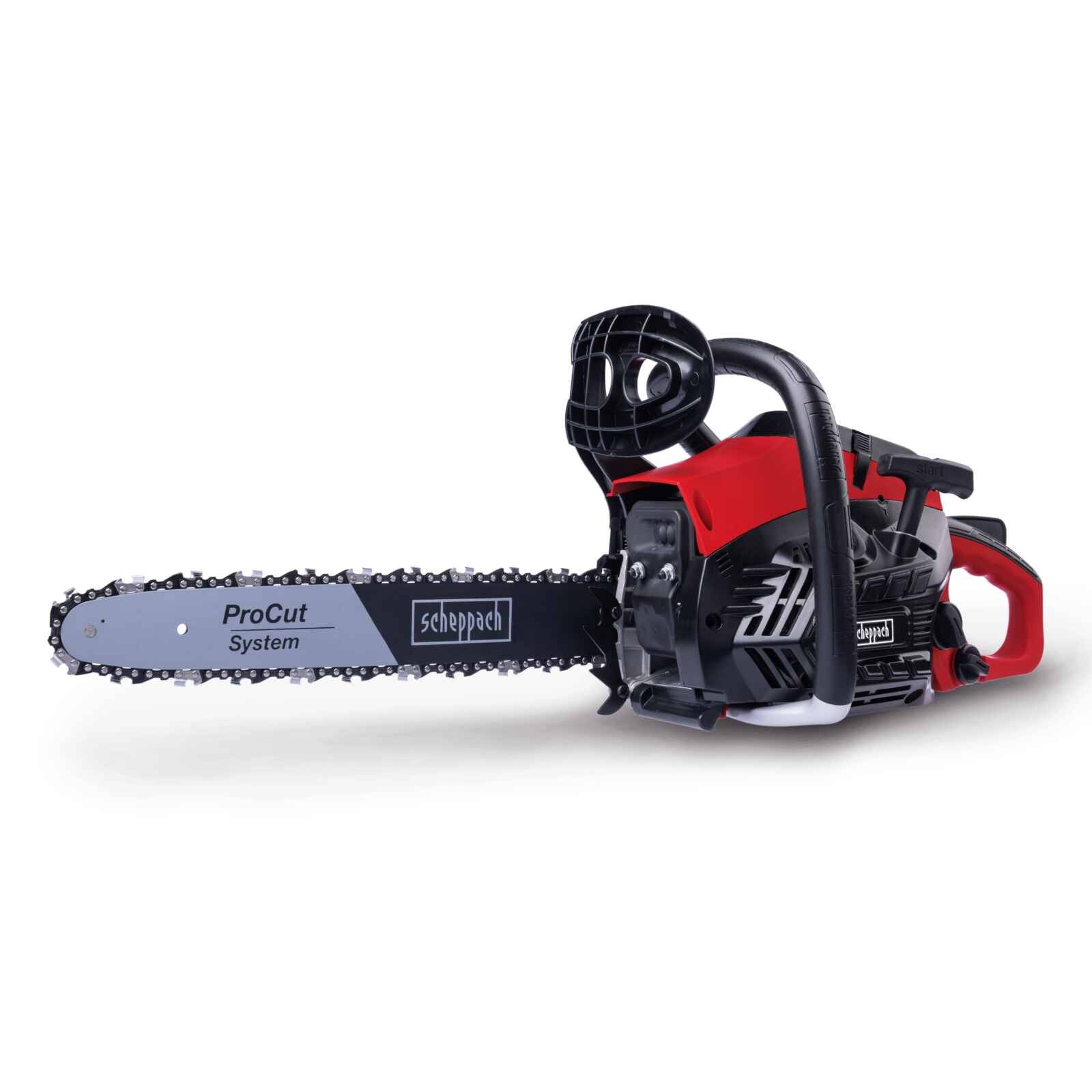 Scheppach Benzin-Kettensäge PCS38 - 1,8 PS | 1,3 kW 2-Takt-Benzinmotor | 14" / 35 cm ProCutSchwert und -Kette 5910127903