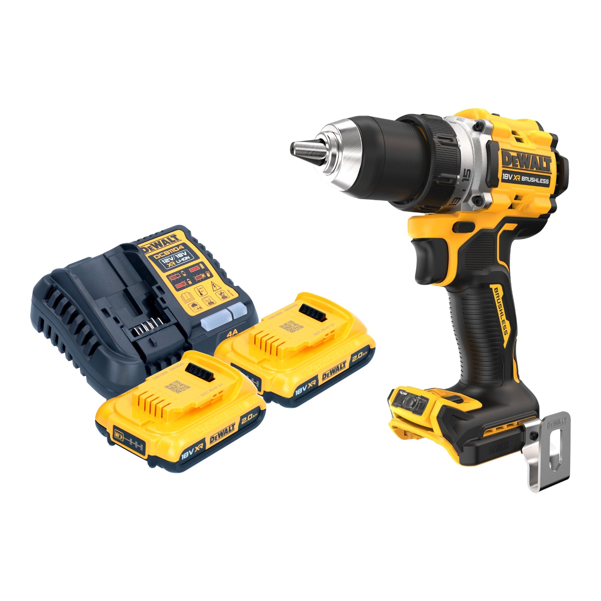 Akumulátorový vŕtací skrutkovač DeWalt DCD 800 D2 18 V 90 Nm + 2x akumulátor 2,0 Ah + nabíjačka