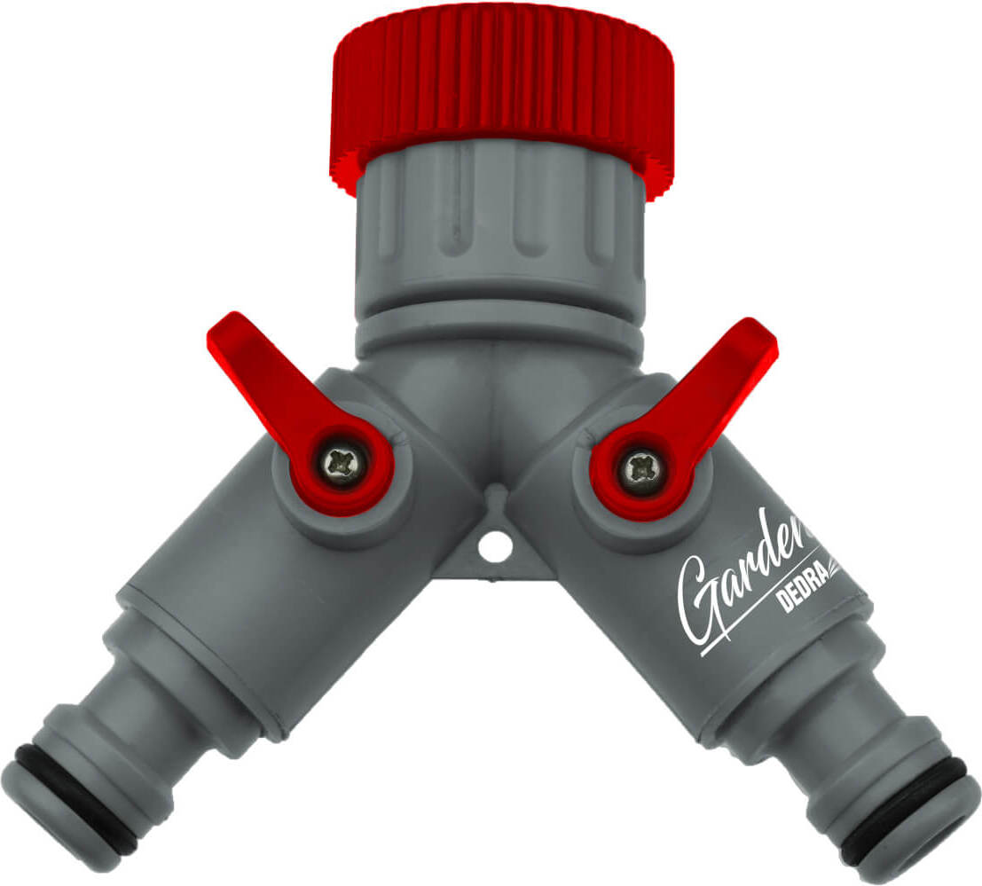 dedra 2-Wege-Hahnadapter 3/4-1", Farbkarte 80N002K