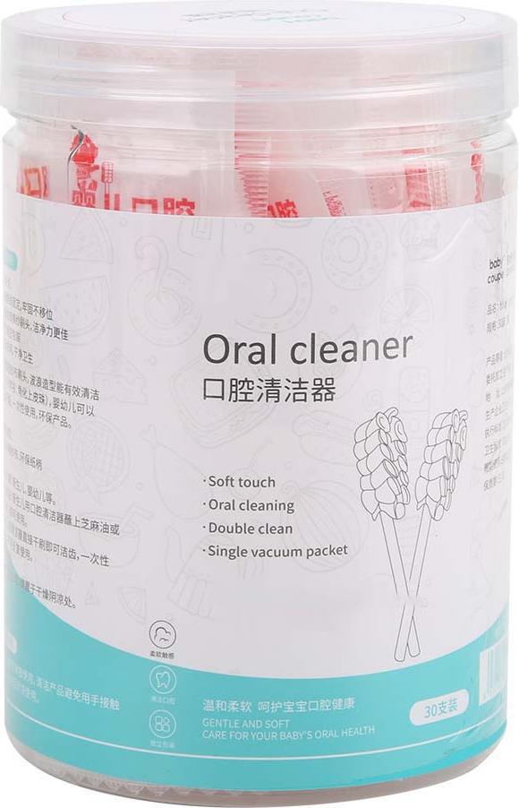 Gistuch 30pcs Oral Cleaner Zahnzunge Pinsel Kinderbetreuungsversorgungen für 0-3 Jahre altes Baby