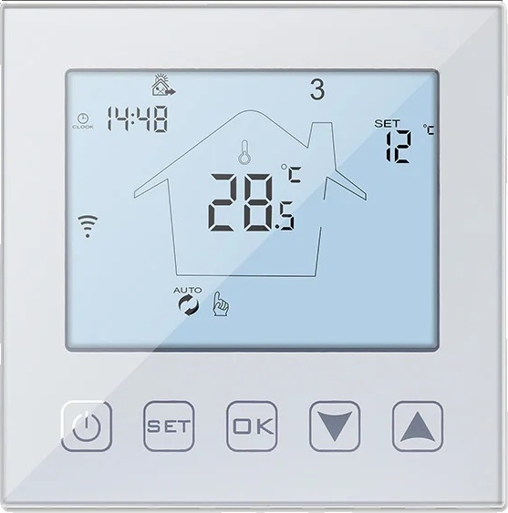 WiFi termostat, 16A elektrické vykurovanie, integrácia inteligentnej domácnosti, 16A elektrické vykurovanie
