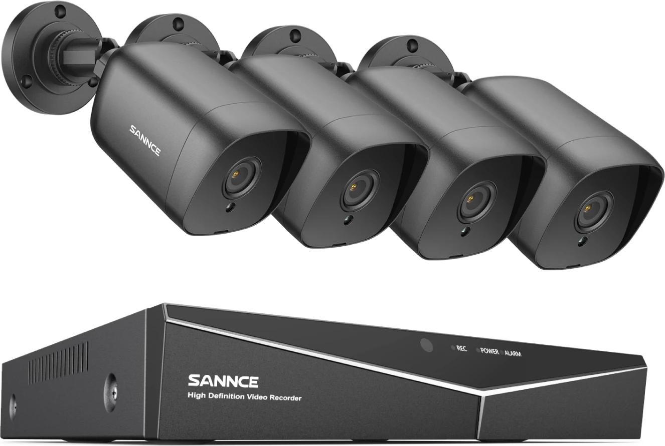 Kamerový systém, rozlíšenie 1080P, 4 kamery v balení, 4CH DVR 4 kamery, 2T