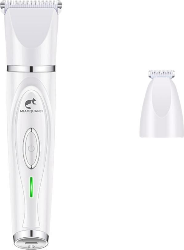 INF Súprava na úpravu srsti pre domáce zvieratá s dvoma hlavicami: Strihač a holiaci strojček biely