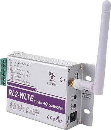 Fockety 4G GSM Gate Opener, 2 Kanal -App -Fernbedienung, Licht, Schalter, Relais -Türöffner -Eingangskontroller, Zugangskontrolle RTU5024