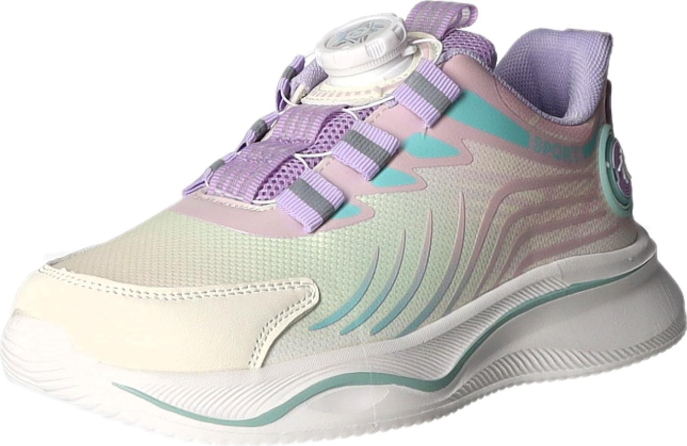 Sneakers Kinder-Mädchen-Sneaker-Slipper Mehrfarbig, Farbe:weiß, EU Größe:33 JS2311-LI