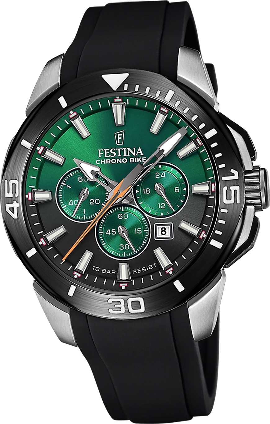 Festina pánske hodinky silikónové čierne Festina Chrono bike náramkové hodinky D2UF20642/C