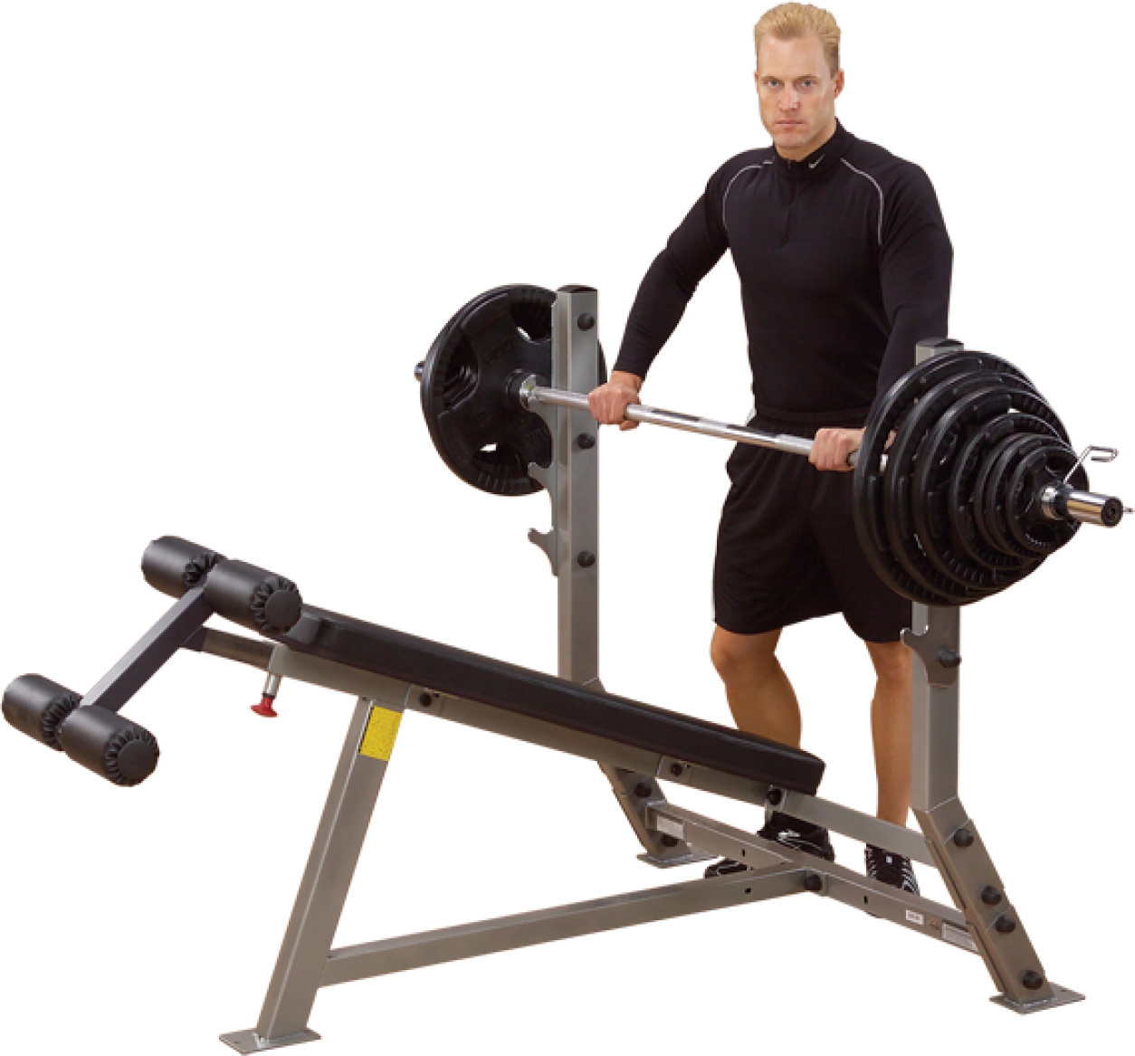 Body-Solid Bankdrücken Trainingsbank Negativbank Negative Drückerbank Brust Training Chest Workout für Homegym & Fitnessstudio SDB-351