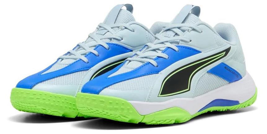 Puma Accelerate Jr 5 Aqua Glow-PUMA White-Green Glare Aqua Glow-PUMA White-Green Glare 36 109019/01 01