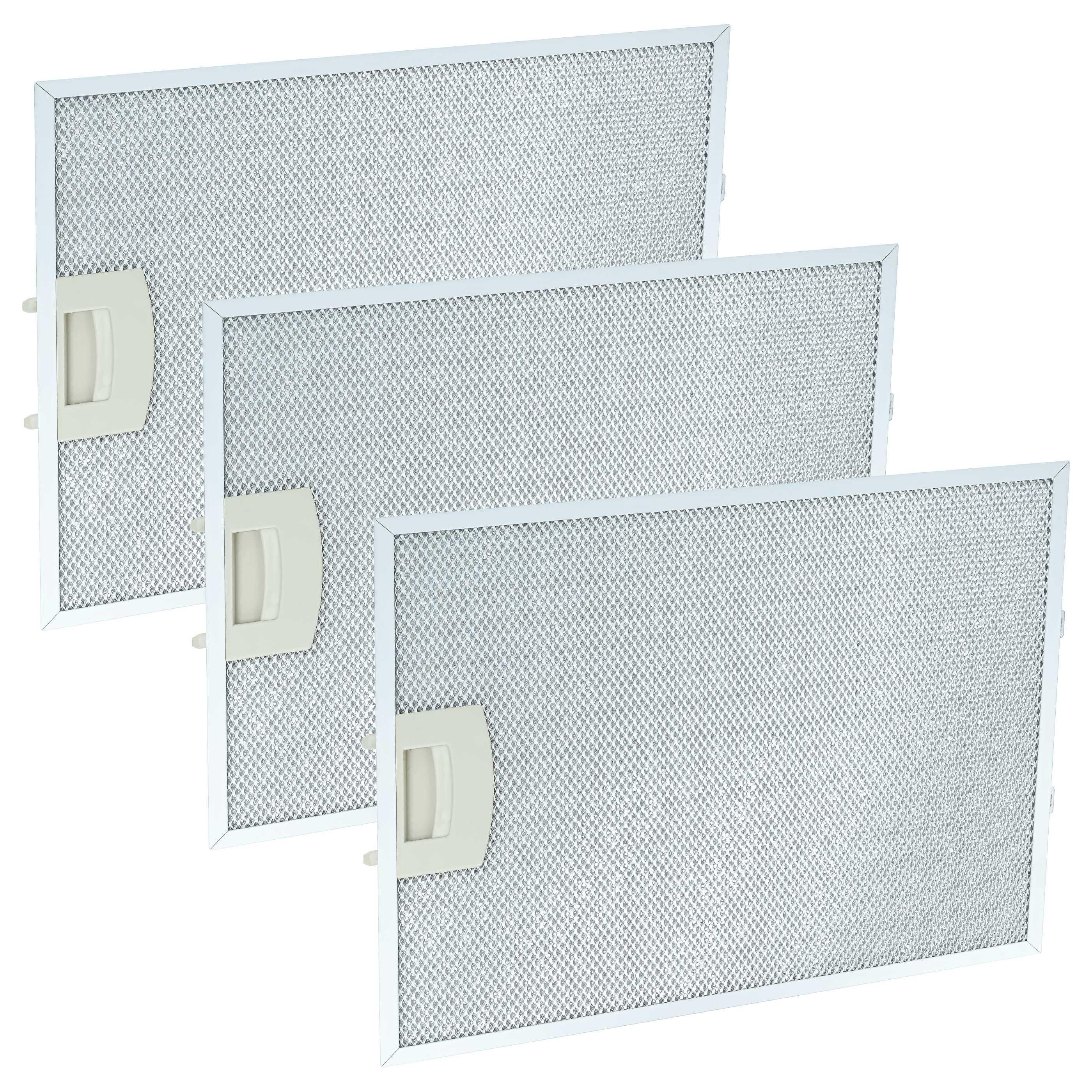 vhbw 3x Filter Metallfettfilter kompatibel mit Bosch DKE947F/02, DKE946P/01, DKE9466AUC/01, DKE955M/01, DKE947G/01 Dunstabzugshaube, Metall 170502764-43