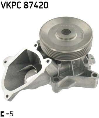 SKF Čerpadlo chladiacej kvapaliny Vodné čerpadlo pre LAND ROVER Freelander SUV (L314) VKPC 87420